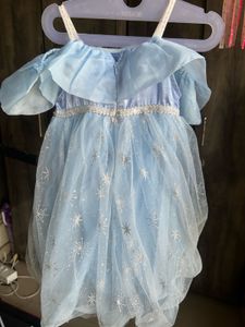 Sparkling Blue Princess Dress for Girls