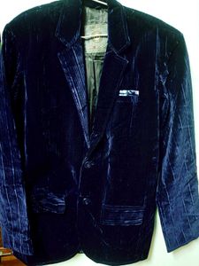 Men's Navy velvet Blazer