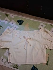 Cute Cream Puff Sleeve Blouse