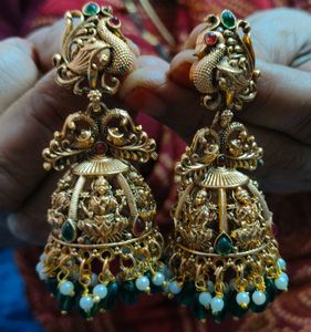 beautiful Indian laxmi devi long earrings for wome