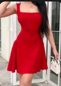 Red Skater Mini Dress