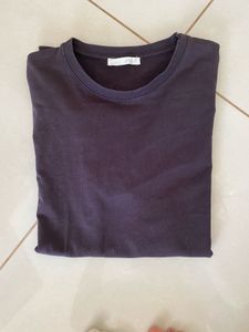 brown Zara men’s T-shirt