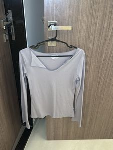 Long Sleeve V-Neck Top