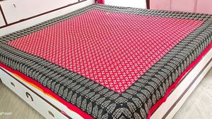 Pure Cotton Bedsheet Ajrak Print