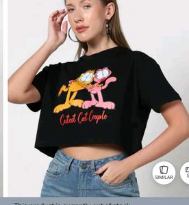 Cute Garfield  Cropped T-Shirt