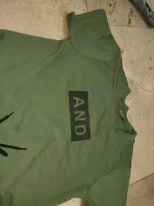 Olive Green Cropped Tee