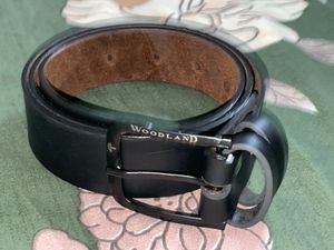 Woodland Black Leather Belt original