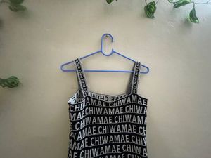 Graphic Print Crop Top