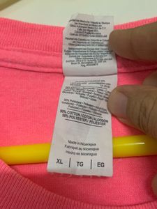 Imported Unisex Neon Pink Oversized T-Shirt