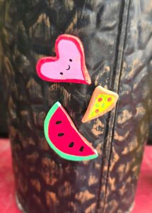 Cute Kawaii Charms - Heart, Pizza, Watermelon