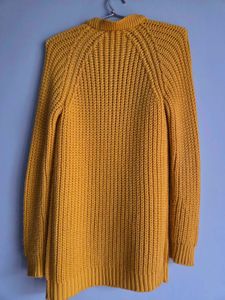 Yellow Knit Cardigan 30"