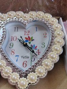 Heart Shaped Photo Frame &amp; Clock