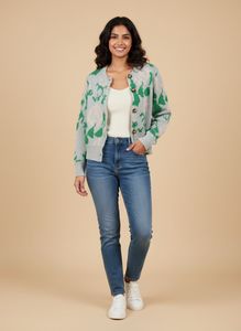 Floral Knit Cardigan
