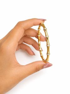 Elegant Bamboo Design Bangle Anti-tarnish
