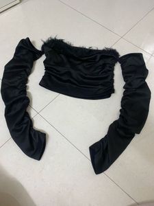 Chic Black Off-Shoulder Top