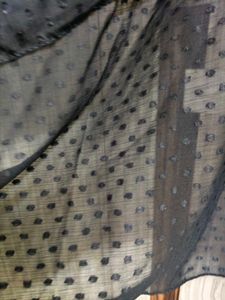 Sheer Black Embellished Dupatta