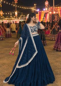 Elegant Blue Lehenga Choli Set