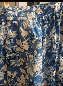 Beautiful Blue Floral Maxi Skirt