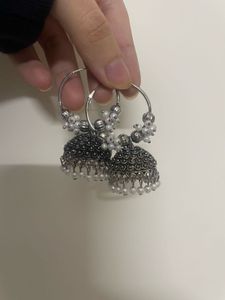 (set of 3) Elegant Jhumka Hoop Earrings