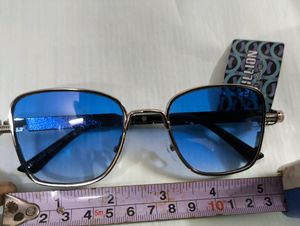 Metal Sunglasses🕶️ Squared Retro Sky Blue Aviator