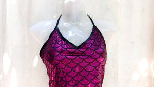 Sparkling Mermaid Scale Halter Top