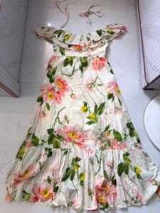 Floral Off-Shoulder Maxi Dress