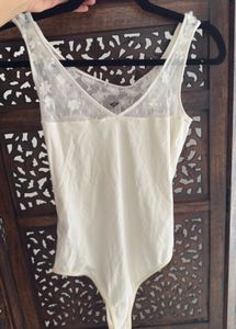 Forever New Lace Combination Beaded Bodysuit