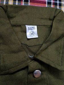Men's Olive Green Denim Jacket