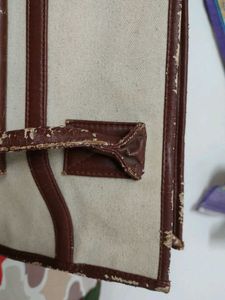 Classic Cream &amp; Brown Tote Bag