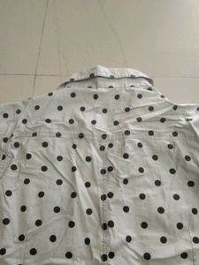 Yessica Polka Dot Button-Up Shirt