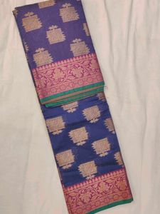 Banarasi Cotton Saree with Zari
