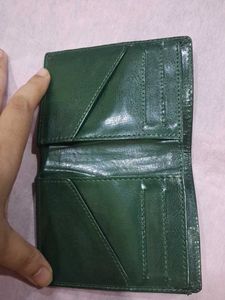 Classic Green Leather Wallet