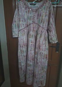 Embellished Floral Print Kurta