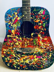 Custom Painted Acoustic Guitar
