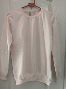 Cute Pink Polka Dot Sweatshirt