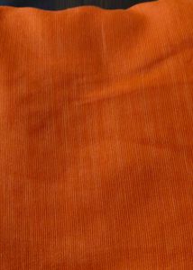 Vibrant Orange Saree with Embellished Border( only