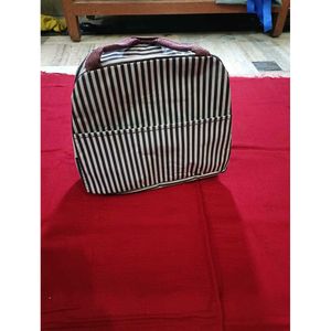 Striped Gym &amp; Travel Bag