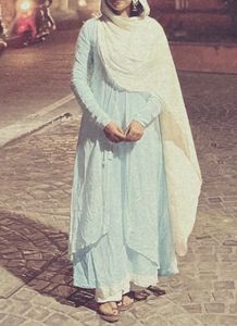 Light Blue Kurta Set with Dupatta