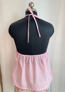 pink stripped halter neck top🌸🎀