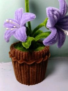 Handmade Pipe Cleaner Flower Pot