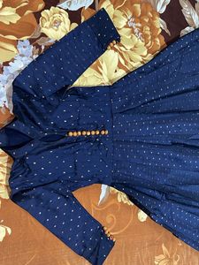 Elegant Navy Blue Kurta Set