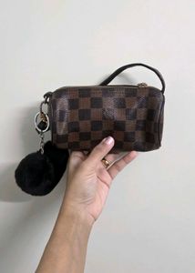 LV inspired Chic Brown Checkered Bag