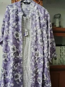 177.Floral Print jacket Kurti