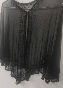 Beaded Sheer Cape