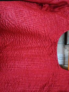 Navratri spl Red Embroidered Ethinic Gown