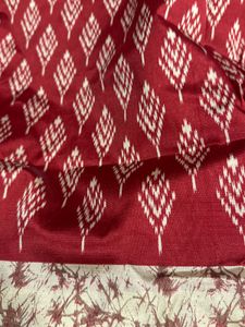 Elegant Red Printed Saree
