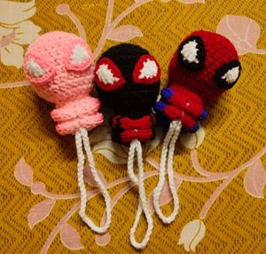 combo Crochet Spider-Man Charm 🕸️🧶