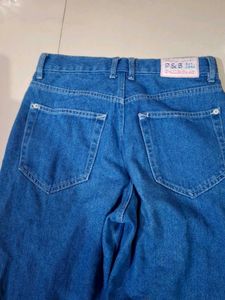 Blue Denim High-Waisted Jeans