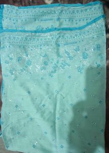 Aqua Printed Kurta &amp; Leggings Set