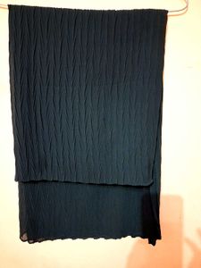 dark green scarf